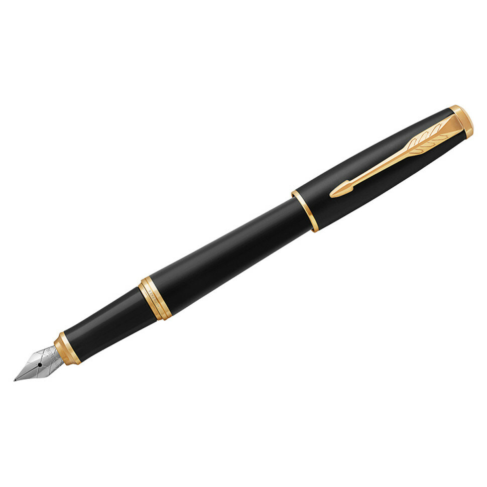 Ручка перьевая Parker "Urban Muted Black GT" 0,8мм, подарочная упаковка, 248982