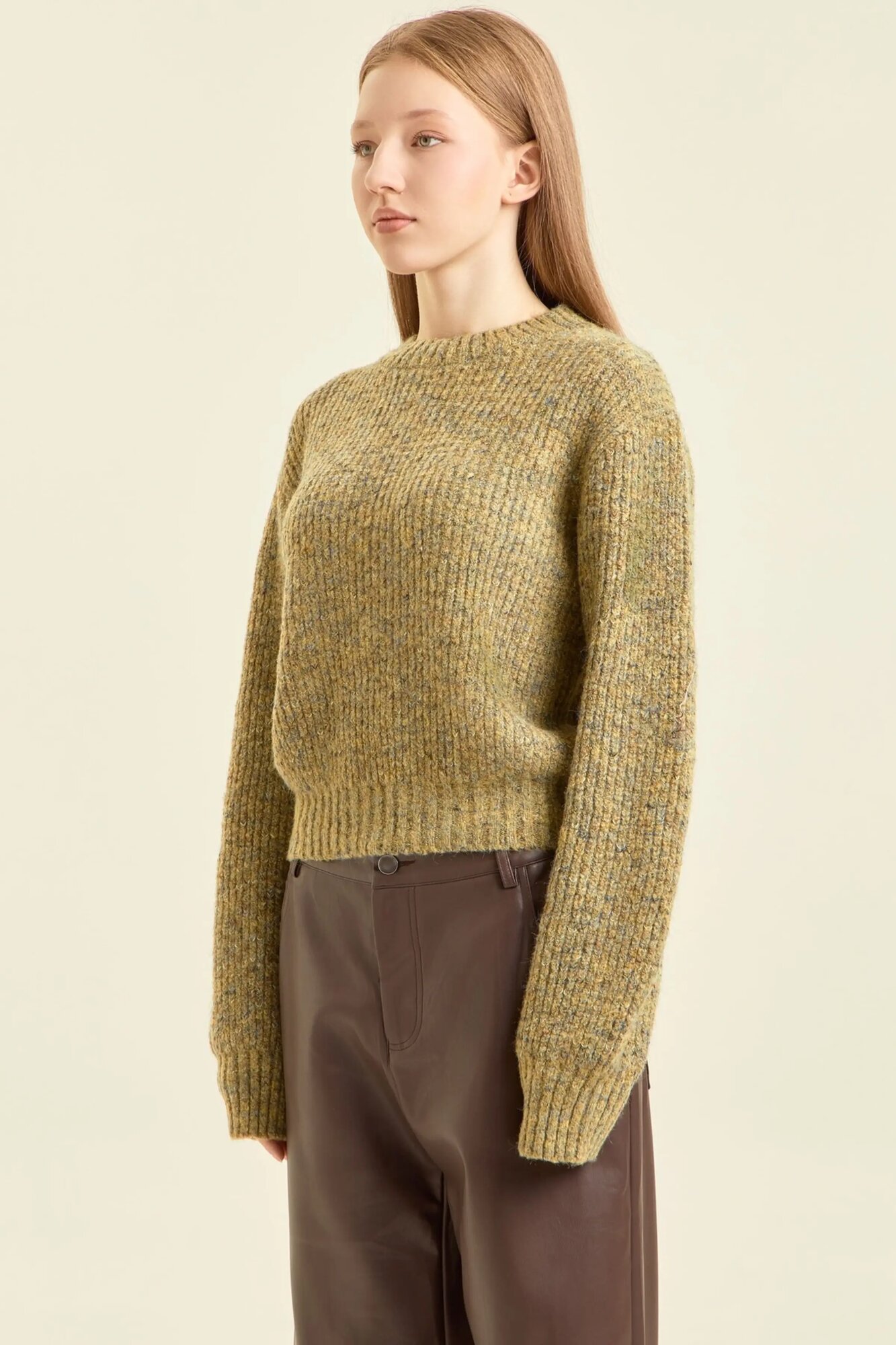 Свитер Selfie, размер S, , зеленый — фото 1