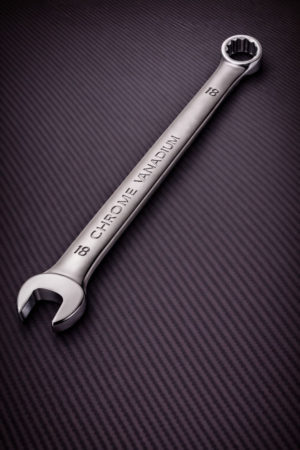 Гаечный ключ комбинированный 18 мм, Chrome Vanadium, рожково-накидной, усиленный