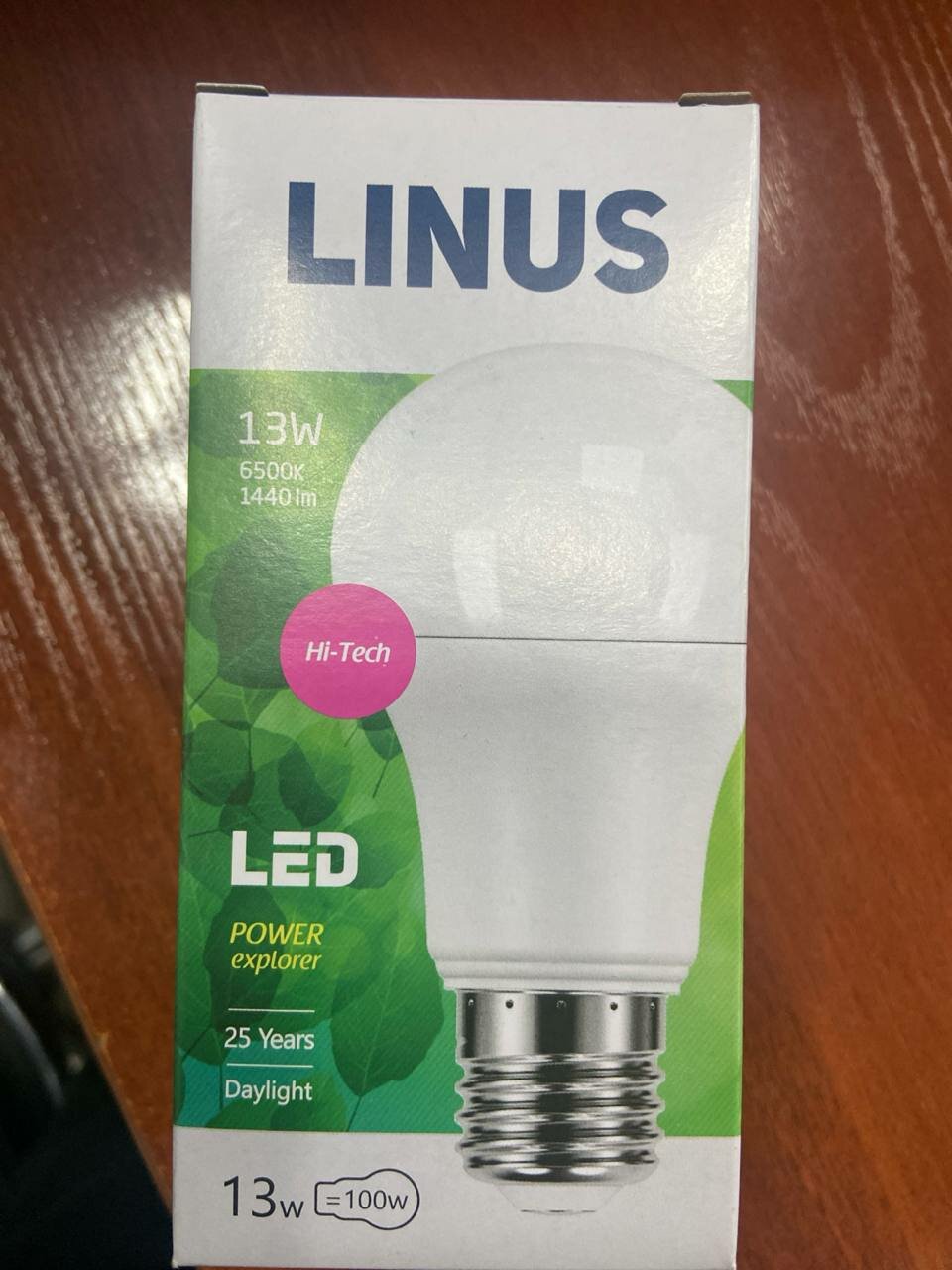 LINUS Lin44-0907 LED лампочка 13W E27 6500K