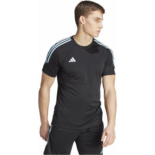 Футболка adidas, размер S, черный футболка adidas размер xs бежевый