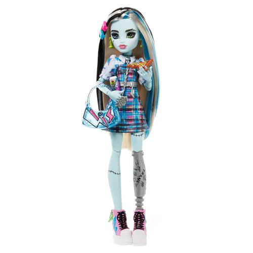 Кукла Monster High, Day Out Фрэнки Штейн, 27 см, HKY73 синий/белый/розовый