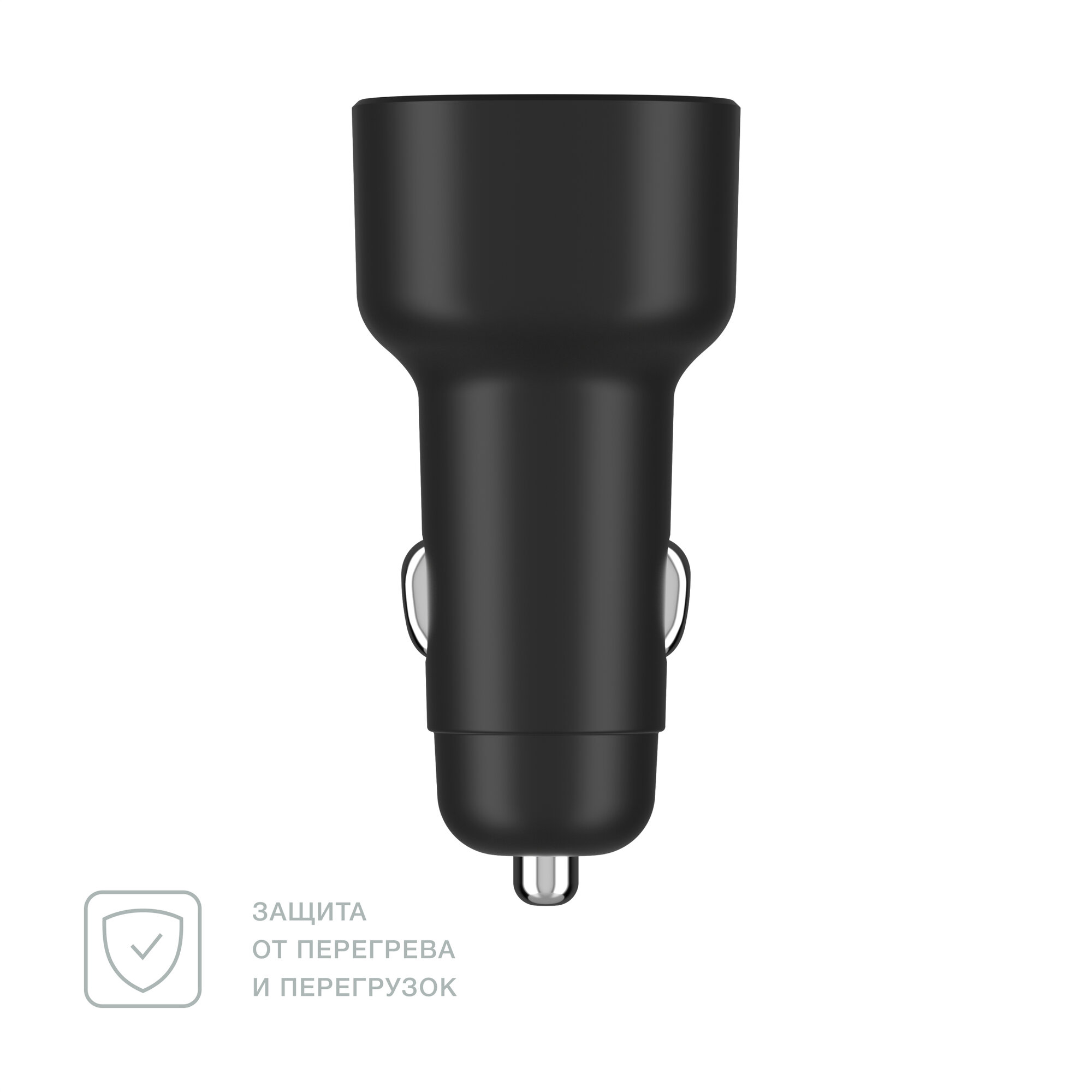 Автомобильное зарядное устройство Commo Knob 60 Вт 2xUSB Type-C + 1xUSB-A