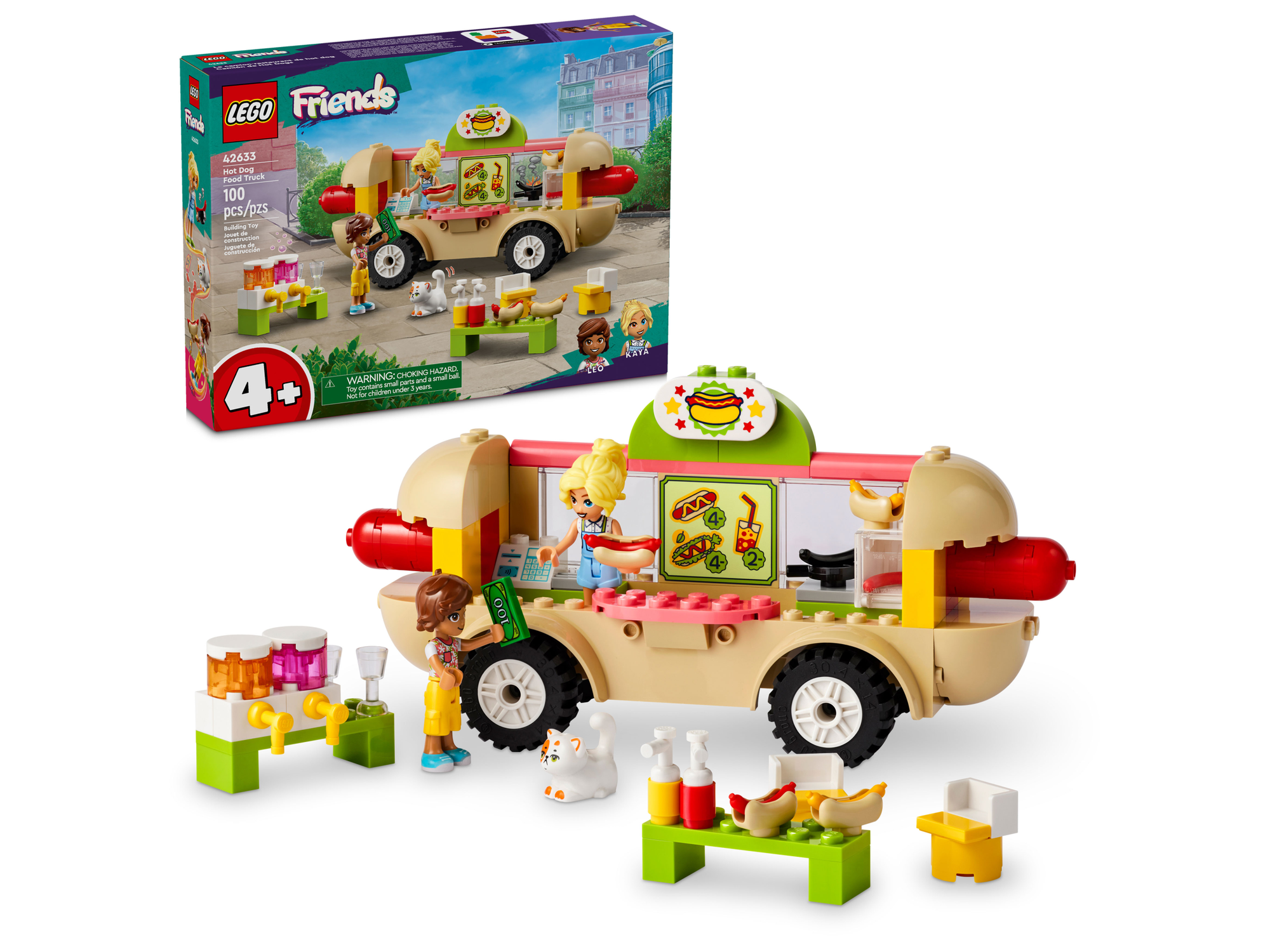 Конструктор LEGO Friends 42633 Hot Dog Food Truck, 100 дет.