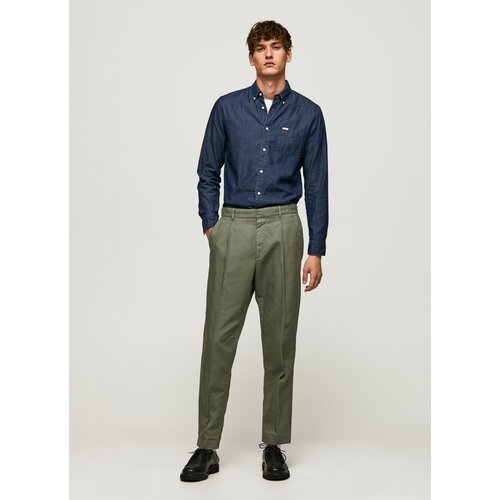 фото Брюки pepe jeans, размер 29, зеленый
