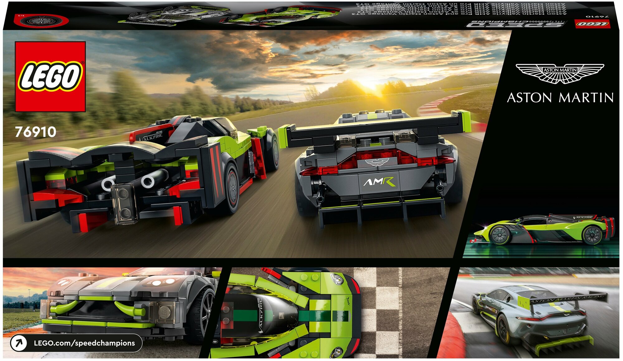 Конструктор LEGO Speed Champions 76910 "Aston Martin Valkyrie AMR Pro и Aston Martin Vantage GT3" - фото №2