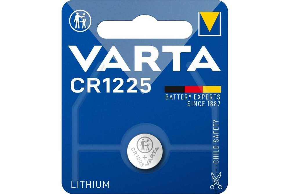 Батарейка Varta Electronics CR1225 BL1 Lithium 3V (6225) (1/10/100) 06225101401 .