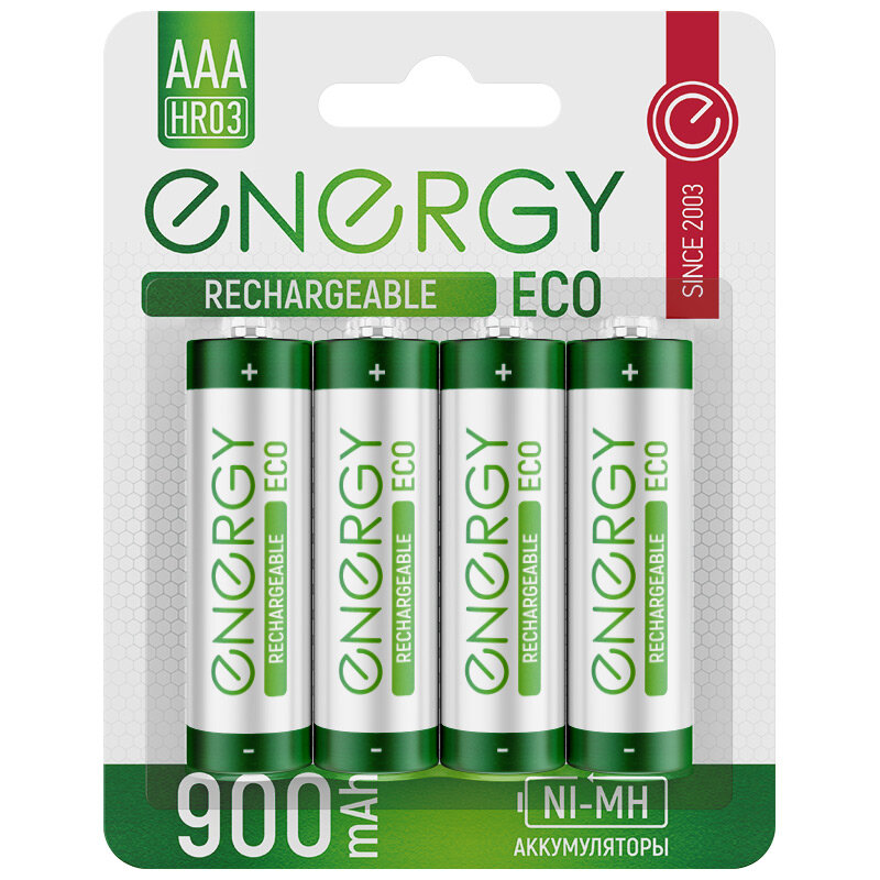 Аккумулятор Energy Eco NIMH-900-HR03 2B (АAА) (104987)