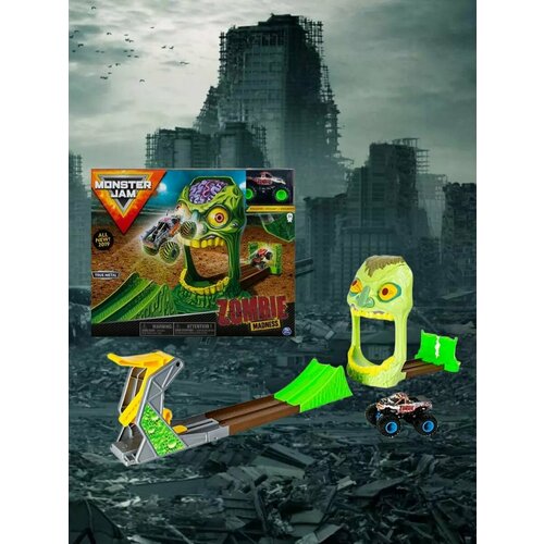 Монстр Джем игровой набор машинок Зона Зомби Zombie монстр джем игровой набор автовоз