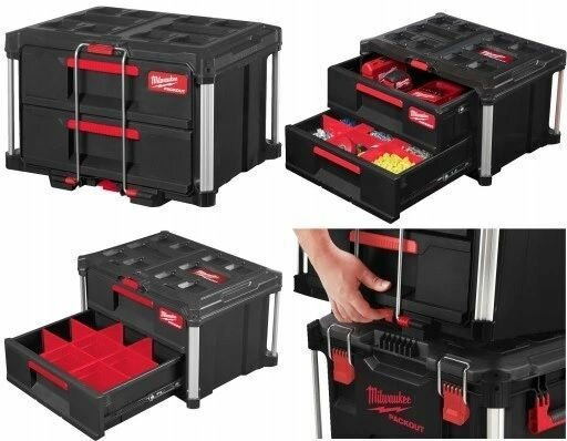 Ящик Milwaukee PACKOUT DRAWER BOX с 2-мя выдвижными отсеками