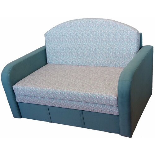 Диван-кровать StylChairs Соня ширина 140 см обивка велюр цвет абстракциябирюзовый 24190₽