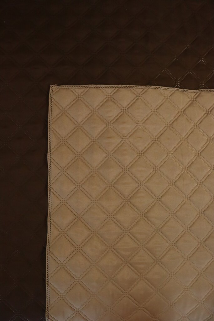 Покрывало БельВита "Ультрастеп", 150x210, синтепон, шоколадное, геометрический рисунок — фото 1