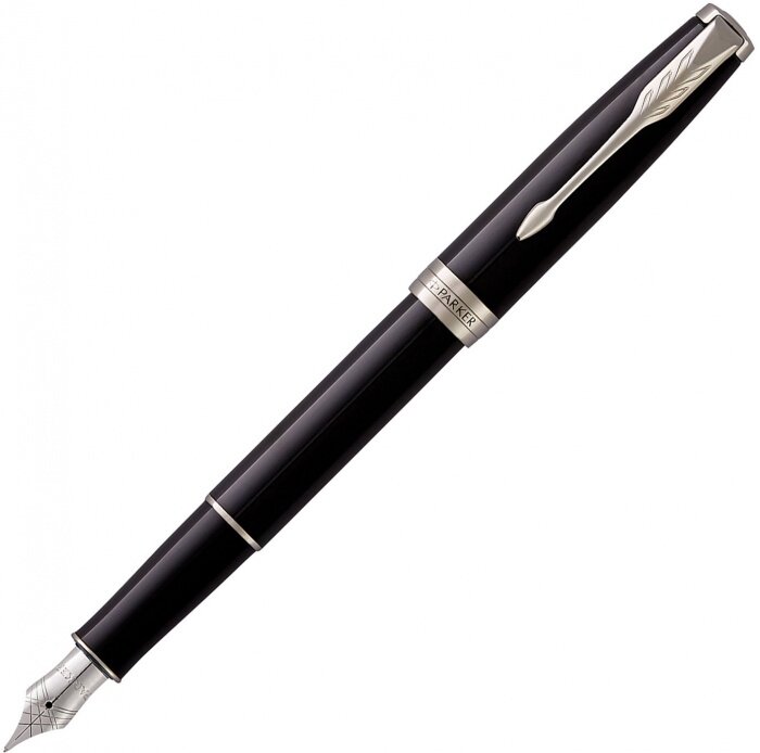 Parker 1931500 Ручка перьевая parker sonnet core f530, lacquer black сt (перо m)