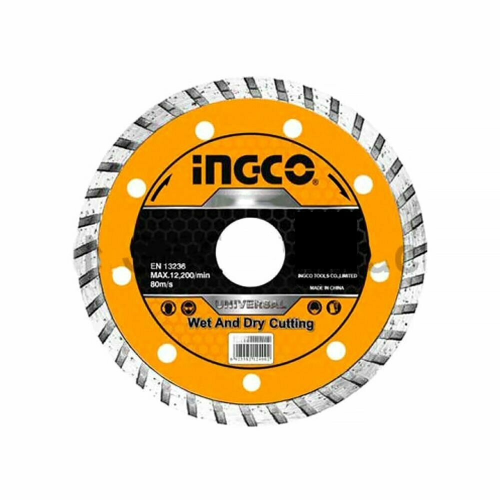 Диск алм. d125х222 турбо DMD031251 INGCO INDUSTRIAL 1шт.