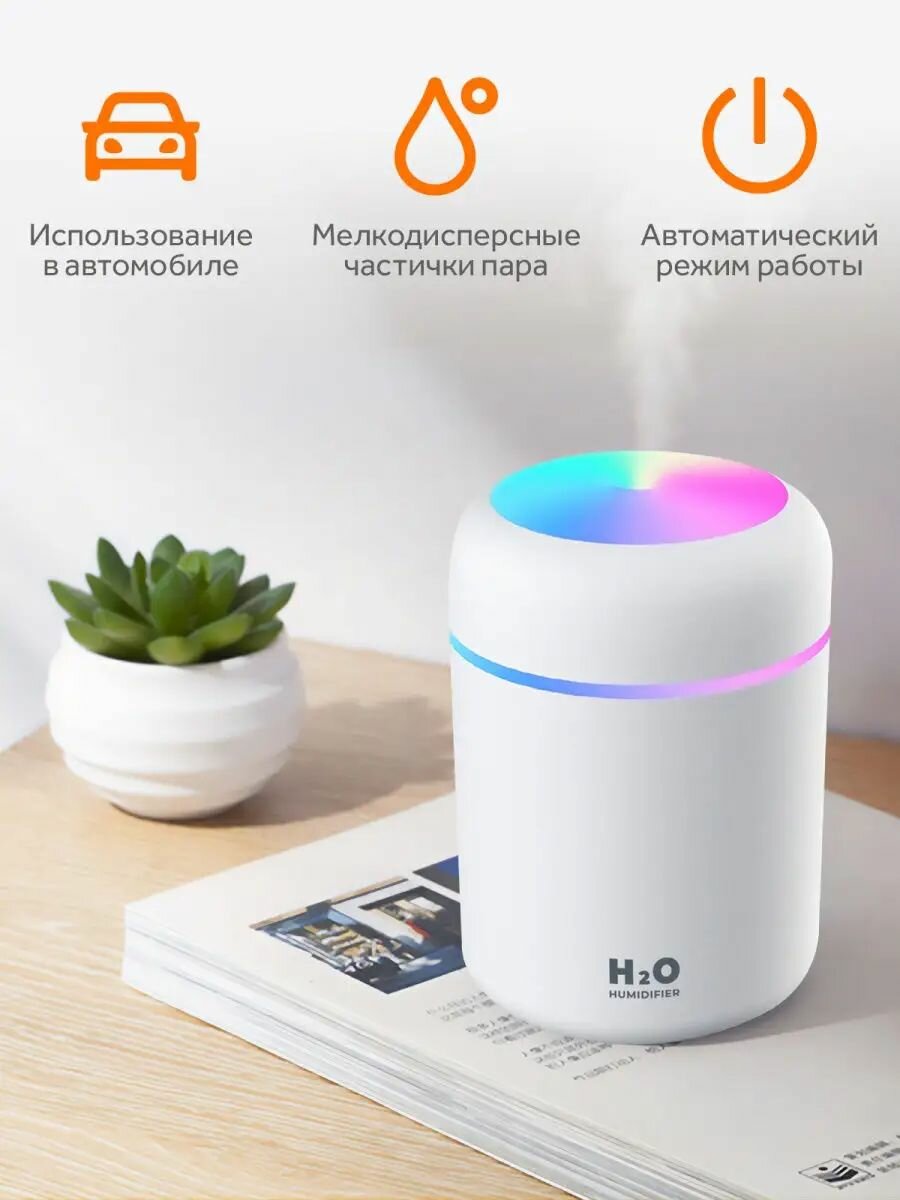 фото Увлажнитель воздуха паровой с подсветкой
