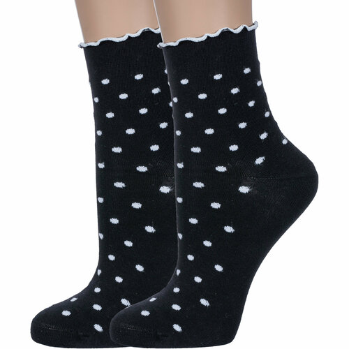 фото Носки красная ветка, 2 пары, размер 23-25, черный