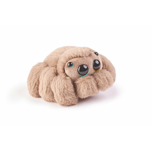 Мягкая игрушка Павучок капучино BOOMTS, плюшевый паук бежевого цвета с гетерохромными глазами для детей от 3 лет в подарок на Новый год