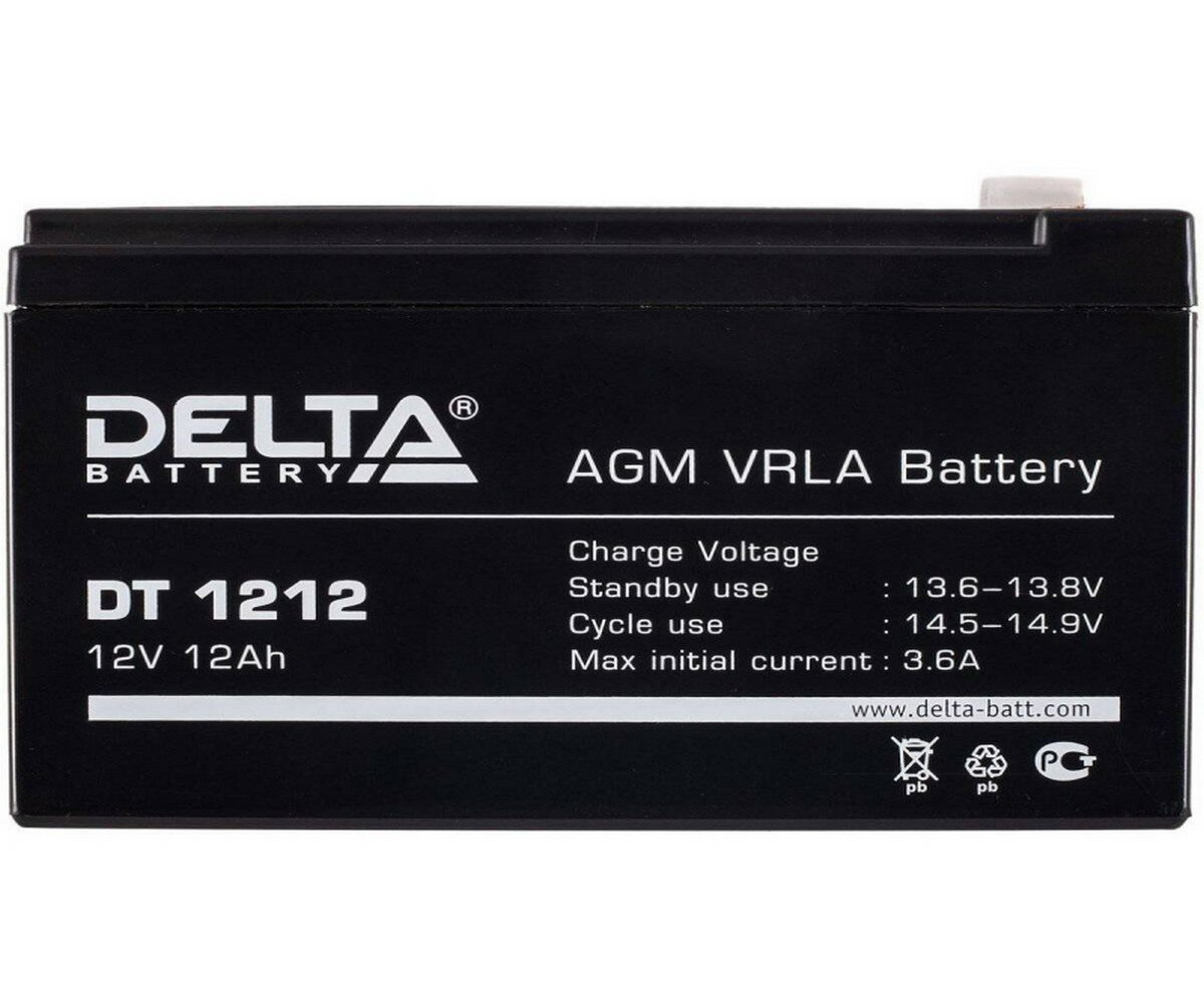 Аккумуляторная батарея DELTA Battery DT 1212 12В 12 А·ч