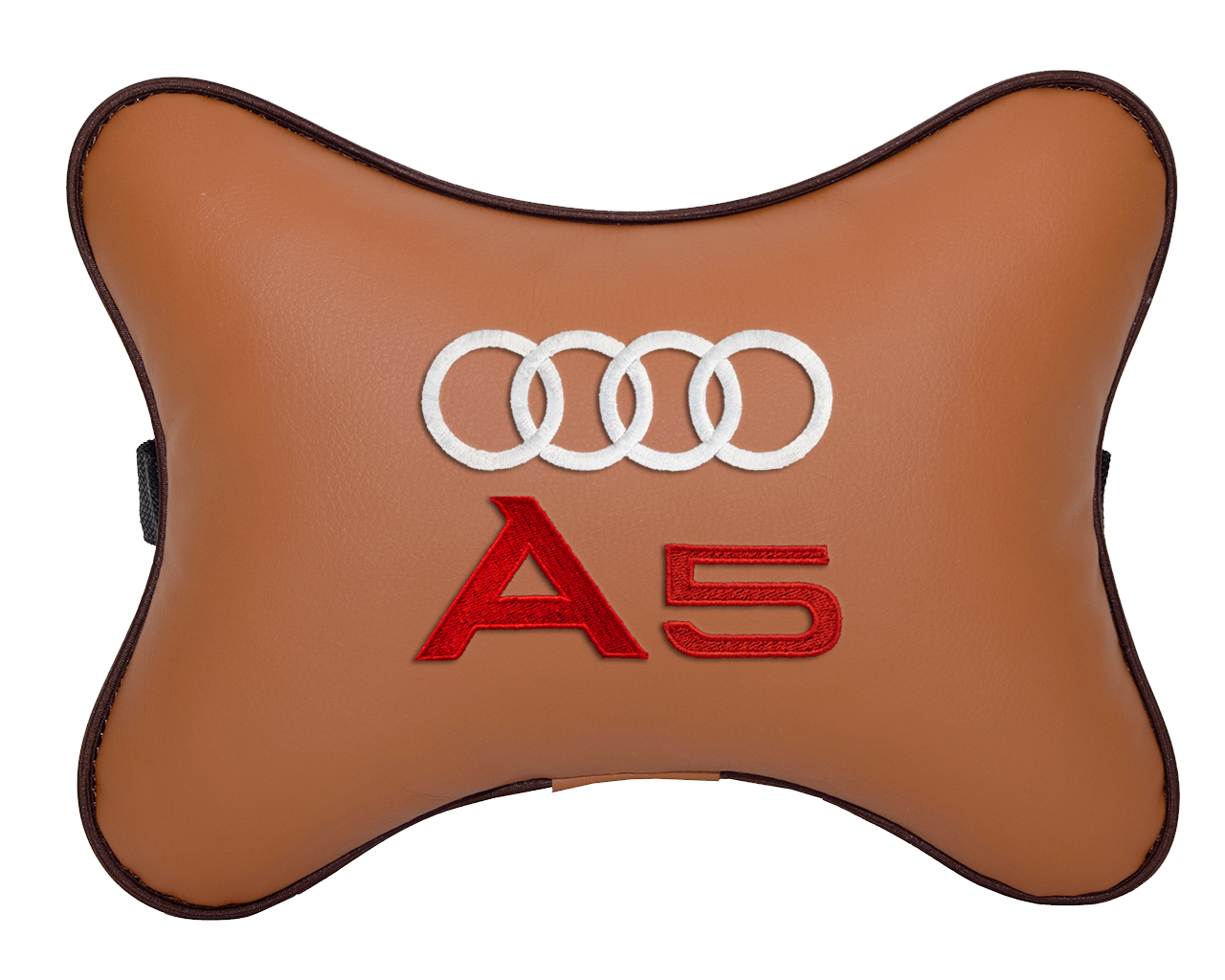 Подушка на подголовник экокожа Fox с логотипом автомобиля AUDI A5