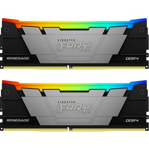 Оперативная память 32Gb DDR4 3600MHz Kingston Fury Renegade RGB (2x16Gb KIT) (KF436C16RB12AK2/32)