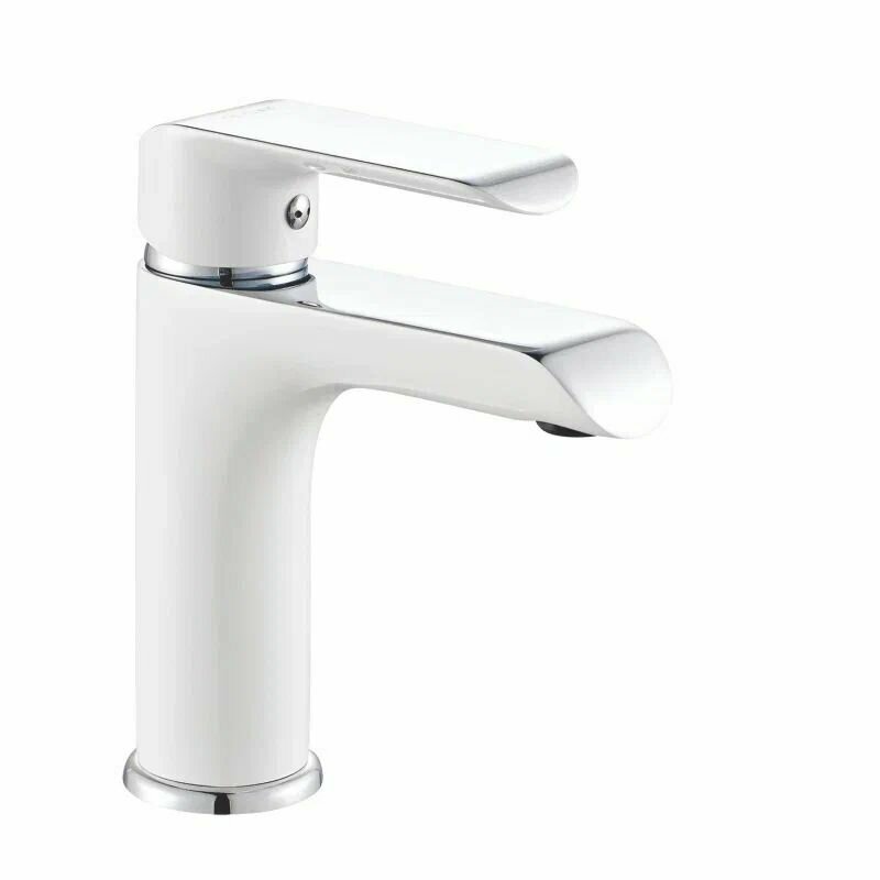 Смеситель для раковины Rose R2101F, Белый/Хром