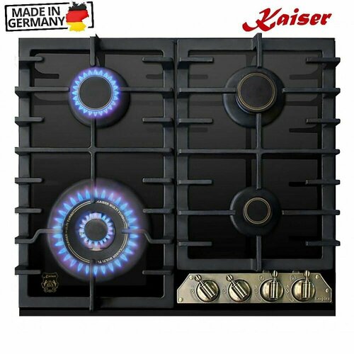 Газовая варочная панель 58х51 см Kaiser Empire KCG 6335 Em Turbo черная 5959900₽