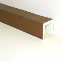 Декоративная балка из полиуретана Country Decor (WOOD LOOK) строганая (120х120) тёмный   ...