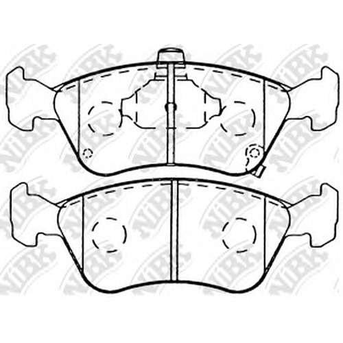 NIBK PN1170 (0446505020 / 0446505030 / 0446505040) колодки торм. пер.