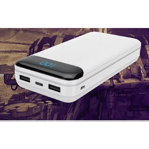 Внешний аккумулятор Perfeo Dune 20000mahLED диспIn Type-CMicrousbOut Type-C 21АUSB 1А21AWhi 266000₽