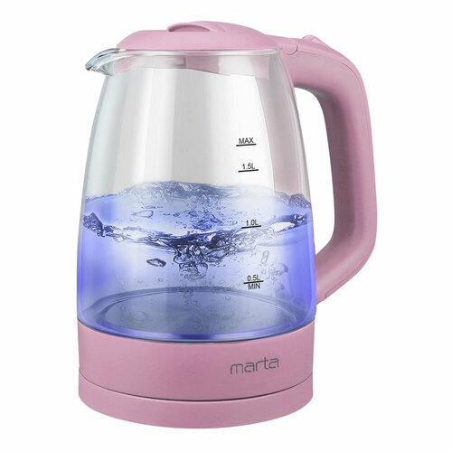 Электрический чайник MARTA MT-1077 розовый опал
