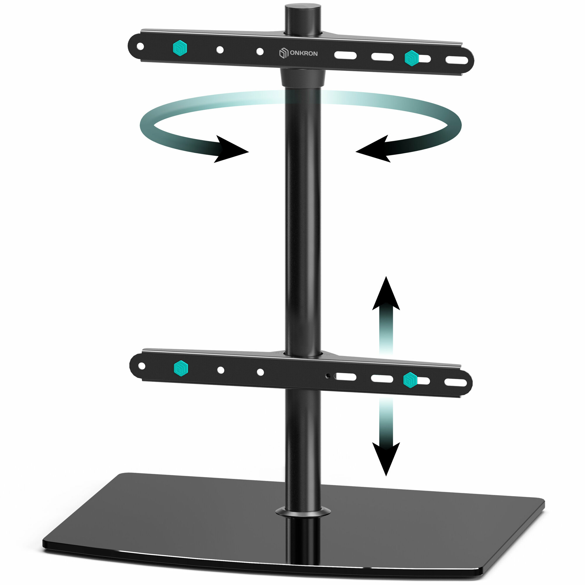 Подставка для телевизора 32"-75" ONKRON PT3 настольная, до 40 кг, поворот 120°, черная