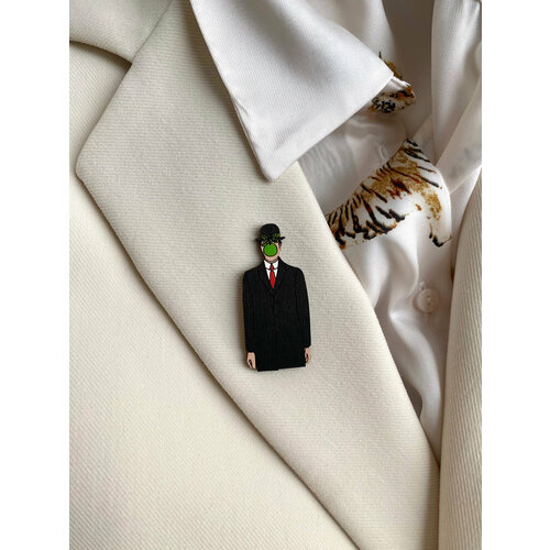 Брошь, черный