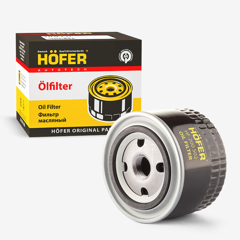 Фильтр масляный 2105, 2108-15, Ока, Калина, Приора, Гранта, Datsun HF 200 502 HOFER