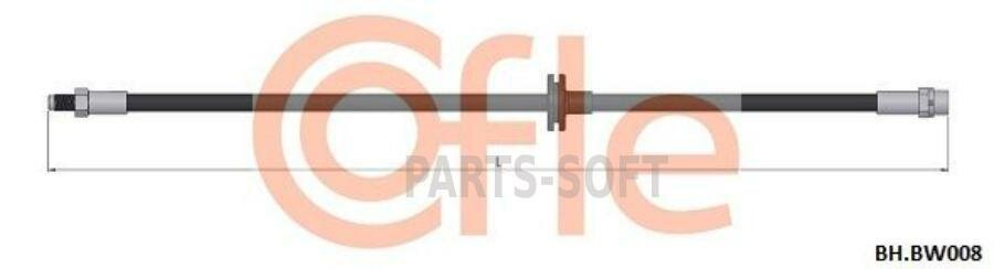 COFLE 92. BH. BW008 Тормозной шланг Fr L/R BMW X5 (E53) 00-