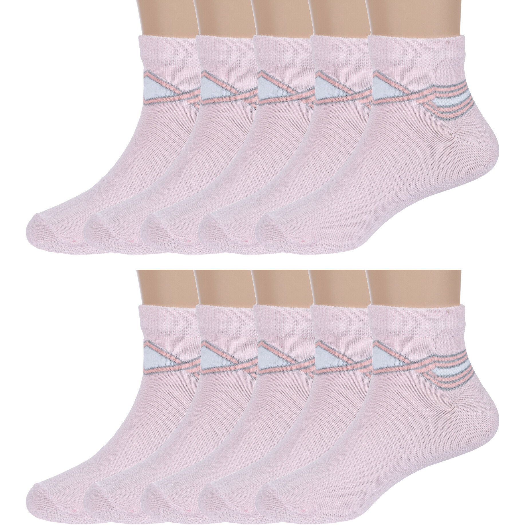 Комплект из 10 пар детских носков "Борисоглебский трикотаж" 10-8С16 размер 16-18