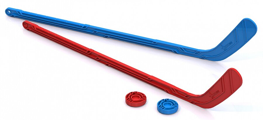 Набор "Юный хоккеист" (2 клюшки + 2 шайбы)