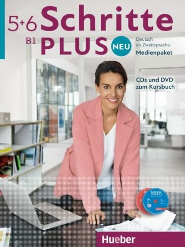 Neu Schritte Plus 5+6. Mediepaket, 6 Audio-CDs + DVD. Deutsch als Zweitsprache - фото №1