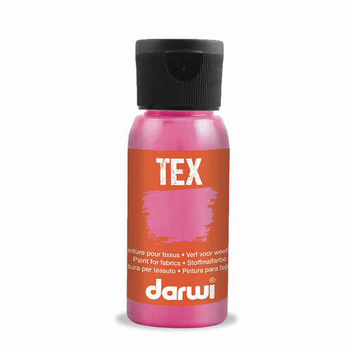 фото Da0100050 краска акриловая для ткани, 50 мл, darwi tex (478 розовый неон)