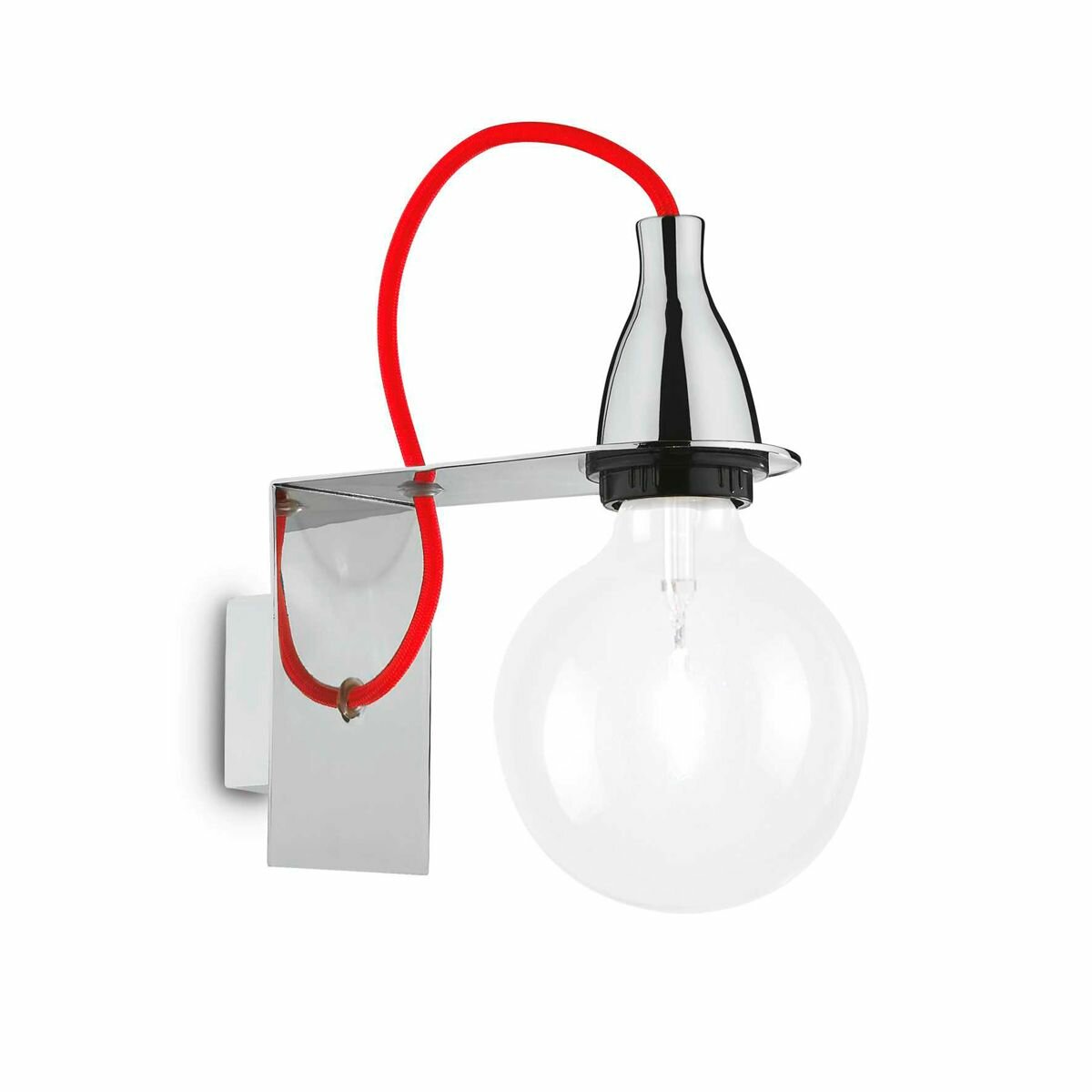 Светильник настенный бра ideal lux Minimal AP1 макс.1х60Вт IP20 Е27 230В Черный Металл Без лампы 045214.