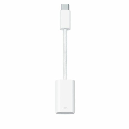 Переходник Apple USB Type-C - Lightning (MUQX3FE/A) аудио переходник адаптер noname 3 5 мм lightning lightning с поддержкой зарядки работают с ios13 металл черный