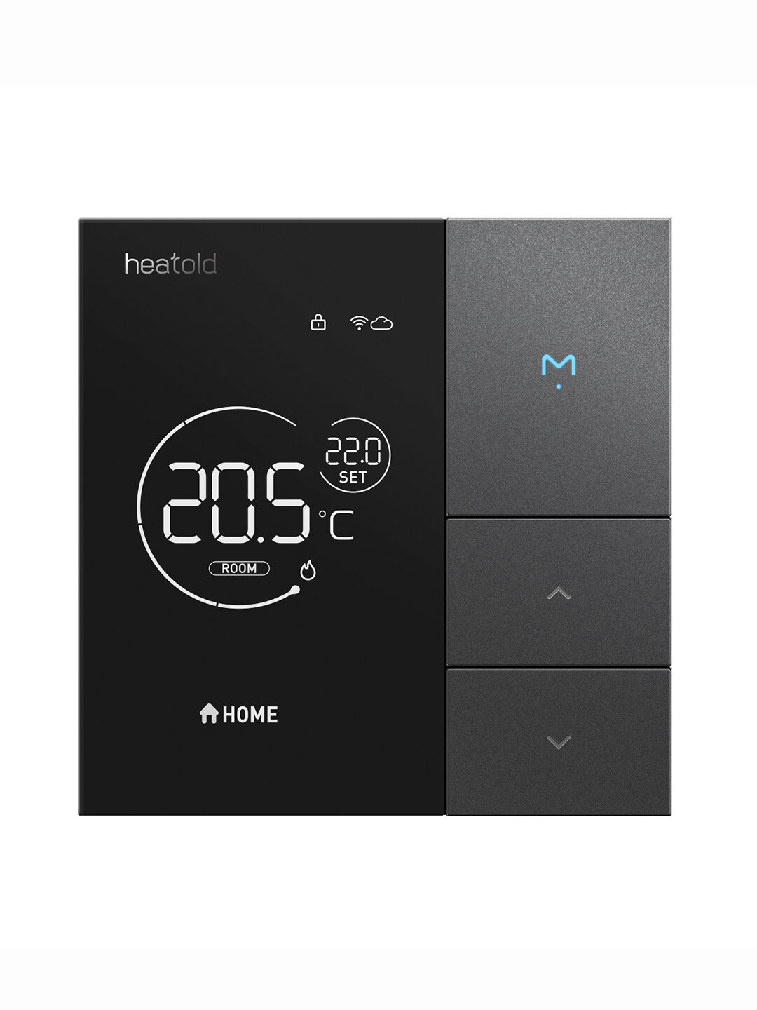 Умный термостат для электрической системы отопления Xiaomi Heatcold Smart Thermostat Electric Heating NTC Sensor Black (TH1230E)