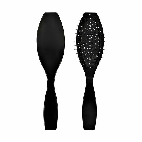 Расческа для волос LADY PINK с металлическими зубчиками (черная)