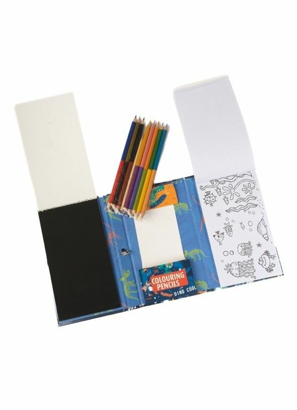 Блокнот раскраска детский с карандашами двухсторонними и гравюрой 3 и 1; для мальчика и девочки, подарок
