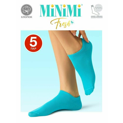фото Носки minimi, 5 пар, 5 уп., размер 39-41, голубой