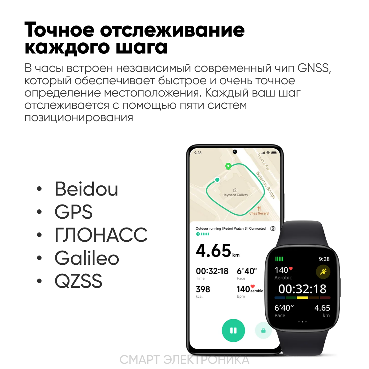 Смарт-часы Redmi Watch 3 Ivory M2216W1 (BHR6854GL) Xiaomi - фото №12