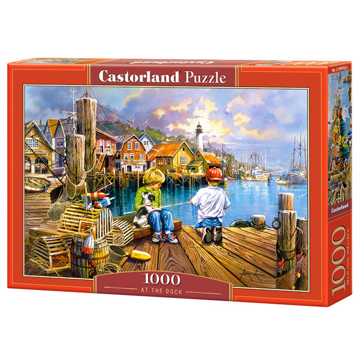 Puzzle-1000 Рыбалка на пристани Castorland - фото №4
