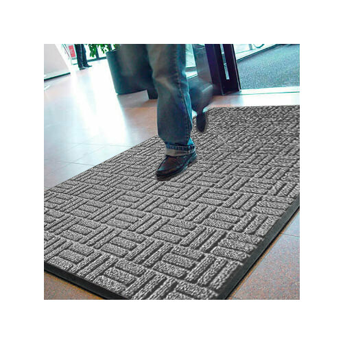 Грязезащитный ворсовой ковер Премиум — класса «Guzzler», серый, 1200х1800х10мм