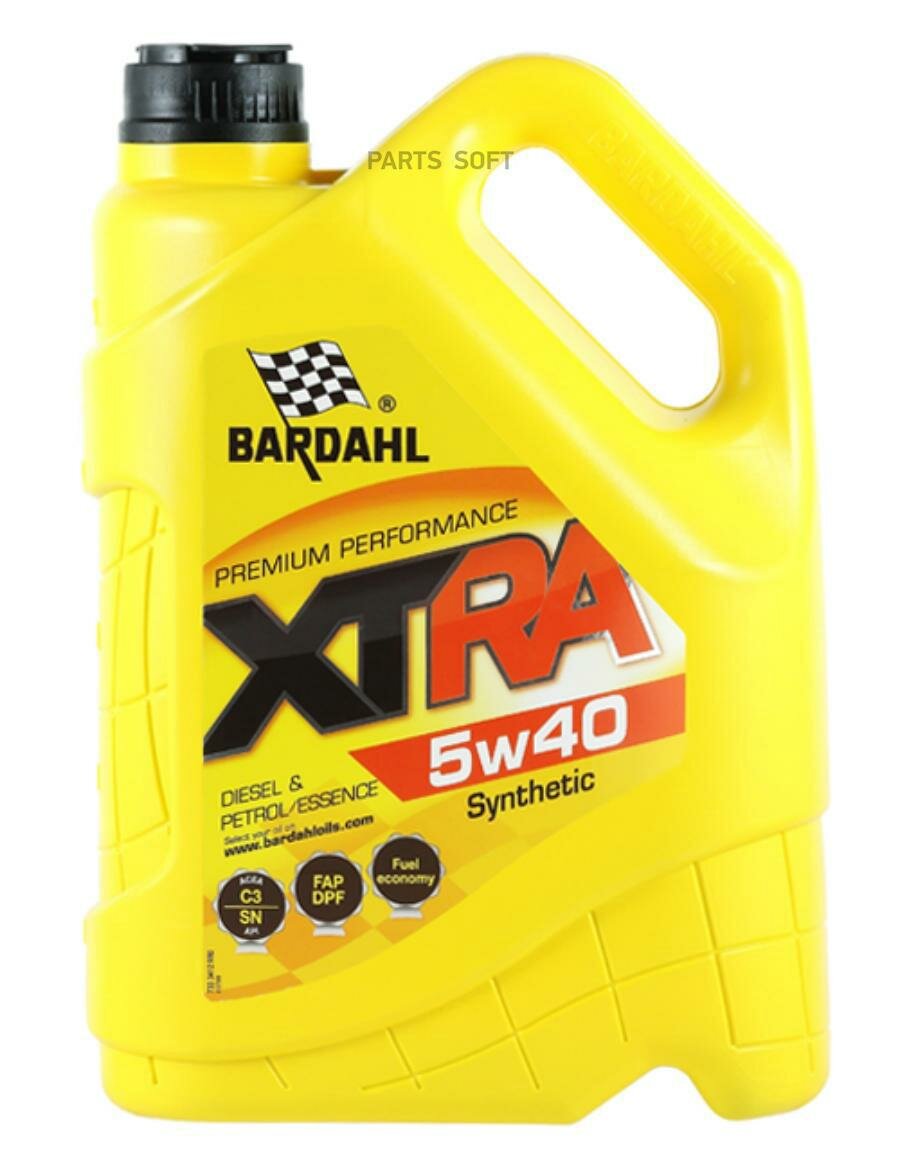 Xtra 5w40 mid saps 5l(синт. моторн. масло) для авто с dpf bardahl