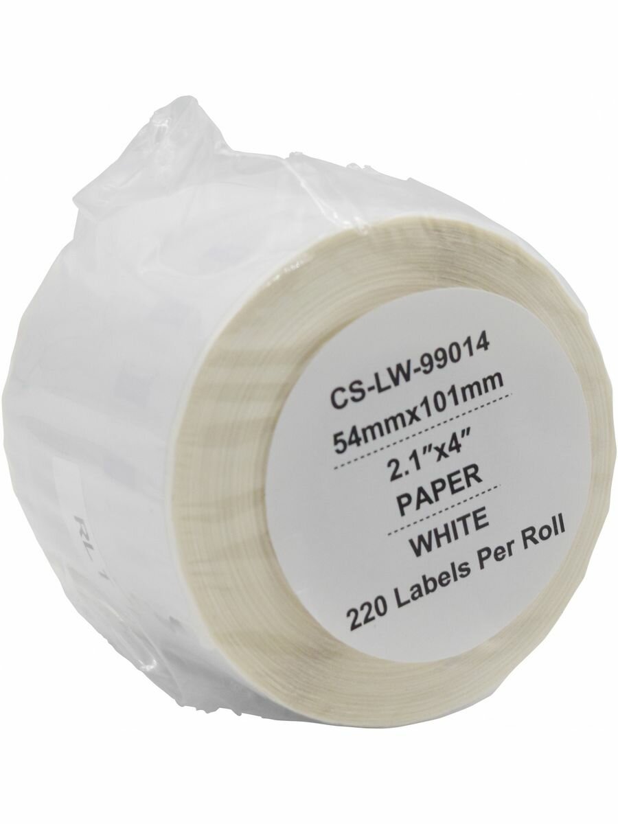 Этикетки Cactus сег.:101x54мм черный белый 220шт/рул Dymo Label Writer 450/4XL - фото №2