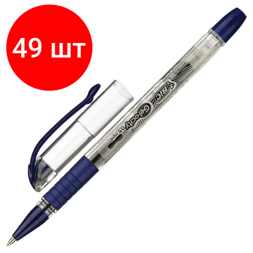 Комплект 49 шт, Ручка гелевая с грипом BIC Gelocity Stic, синяя, узел 0.5 мм, линия письма 0.29 мм, CEL1010265